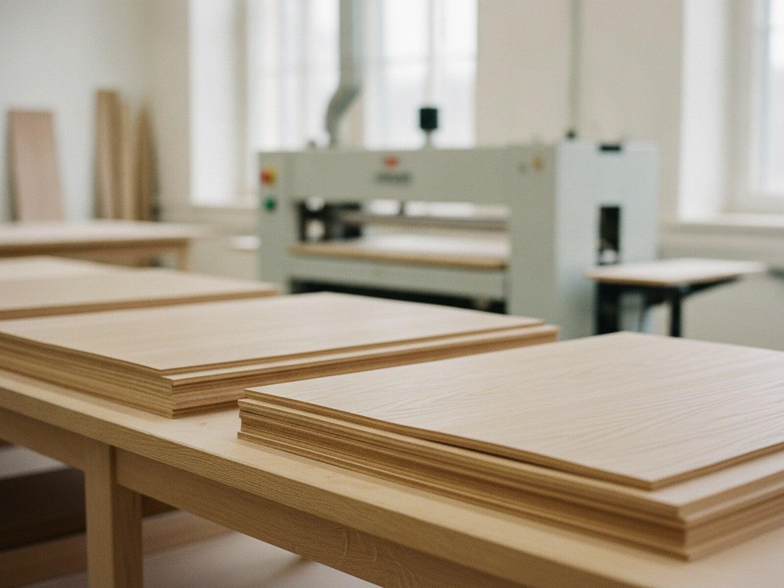 Veneer and pressing line at Cochin Wood Industries