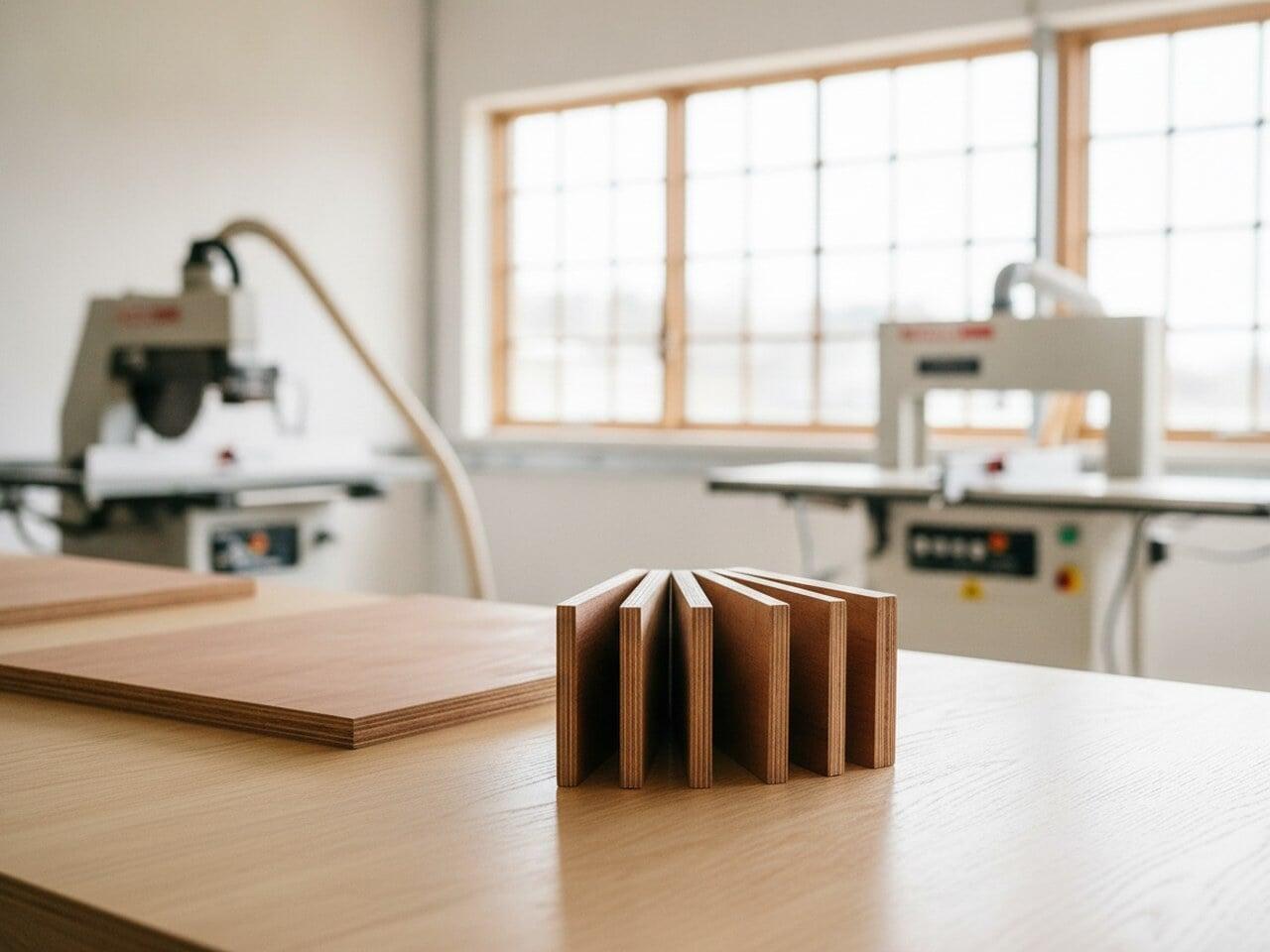 Hydraulic hot press in the plywood plant